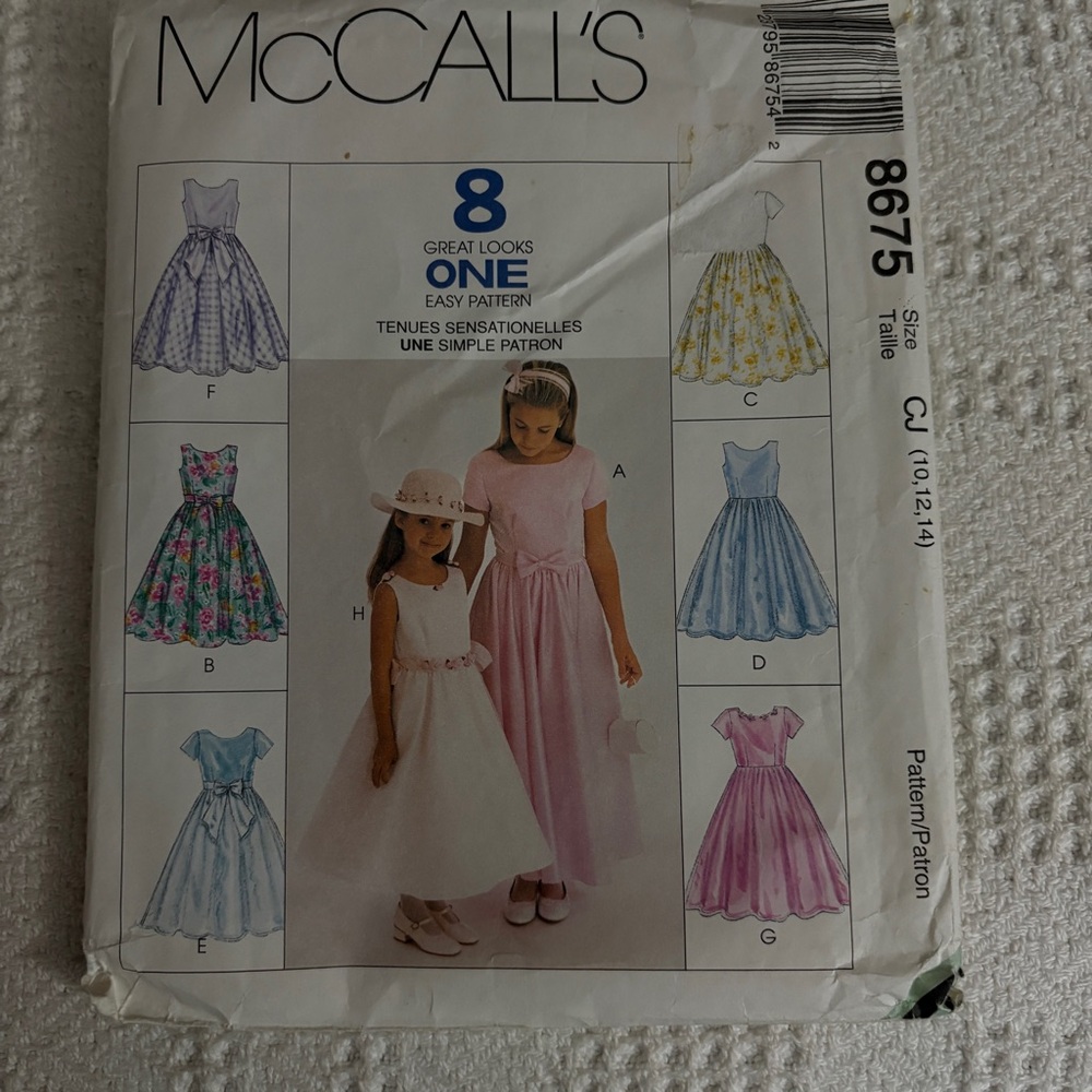 McCall’s 8675 CJ for Girl’s Dress